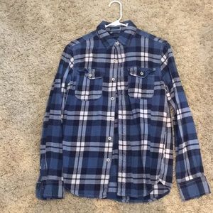 Men’s Blue American Eagle Flannel long sleeve